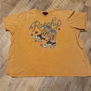 Rock n roll denim womens shirt